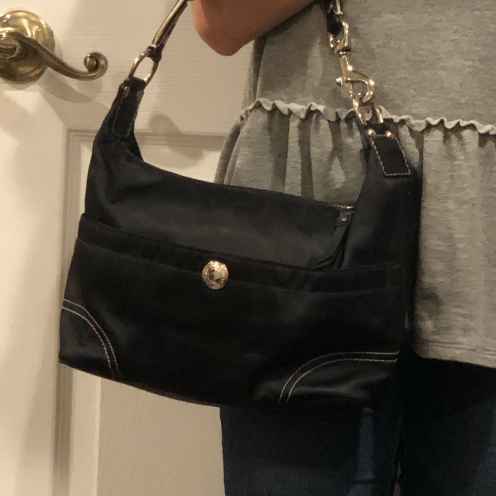 Black coach purse